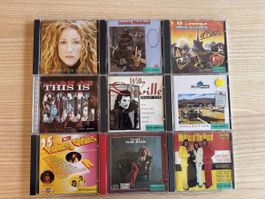 9 Musik CDs verschiedene Interpreten gebrauchter Zustand
