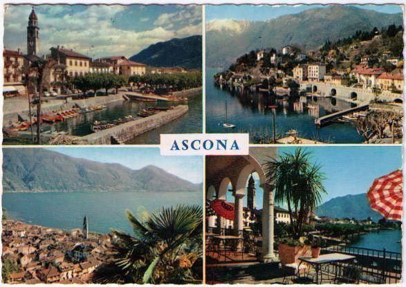 Cartoline postali: Ascona - 4 Bild AK – Usato da Binningen venduto da Mountainrider