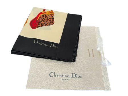 Christian Dior large scarf / écharpe La Parisienne NOS & Box