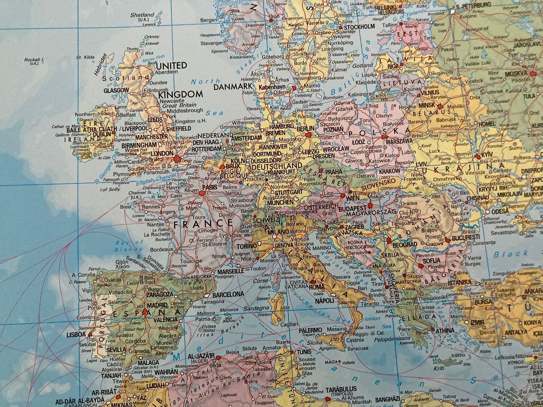 Cartine & Atlanti: Weltkarte mit Länderflaggen und Daten – Nuovo (secondo la descrizione) da Weiningen ZH venduto da Samsonite7