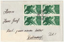 Feldpostbrief mit Soldatenmarken