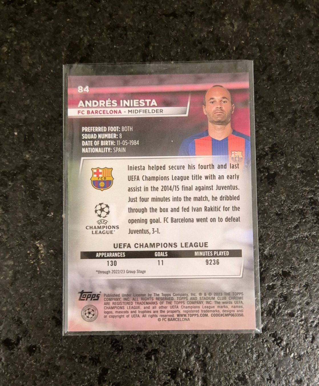 Topps Carte collezionabili: Iniesta - Barcelona - Topps – Nuovo (secondo la descrizione) da Burg AG venduto da Danoe 1