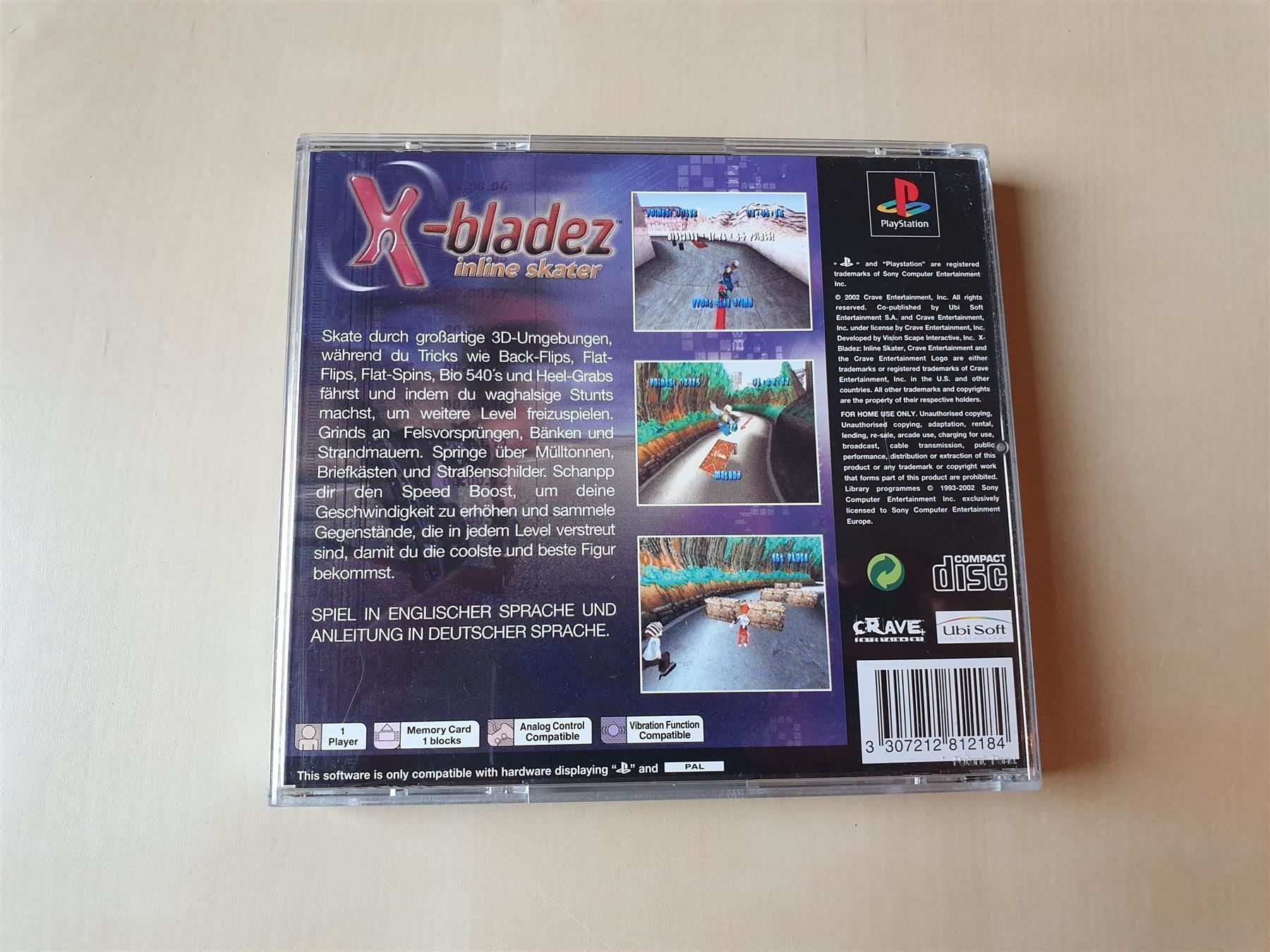 Sony Giochi: X-Bladez Inline Skater – Usato da Stansstad venduto da collectorsshop 1