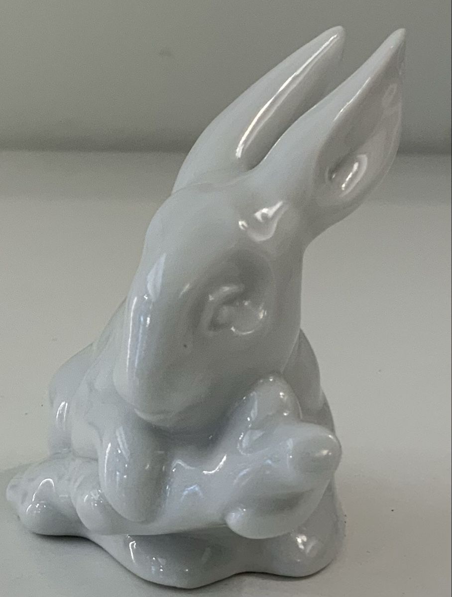Statuette: Lapin en porcelaine Capodimonte – Usato da rolle venduto da Tontonjulot 1
