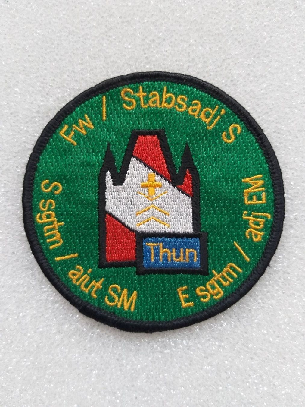 Plaketten & Abzeichen: Verbandsabzeichen Fw / Stabsadj S Thun – Gebraucht aus Bauma von SwissMilitaria