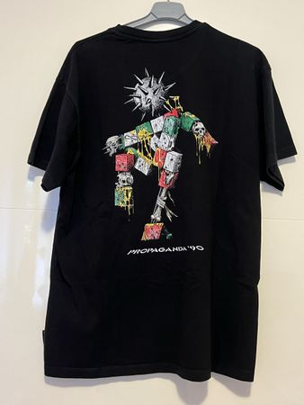 Propaganda® T-Shirt Uomo 2XL Nero Streetwear 100% Cotone Top