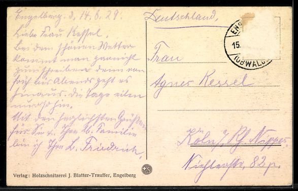 Ansichtskarten: AK Engelberg, Mit Juchlipass – Gebraucht aus Berlin von bartko-reher 1