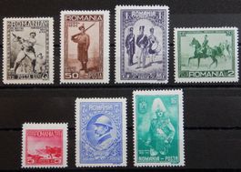 Rumänien Kat. 406-412 * 1931 Kat. 45 Euro
