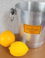 60er Jahre Veuve Clicquot Champagnerkühler Aluminium 