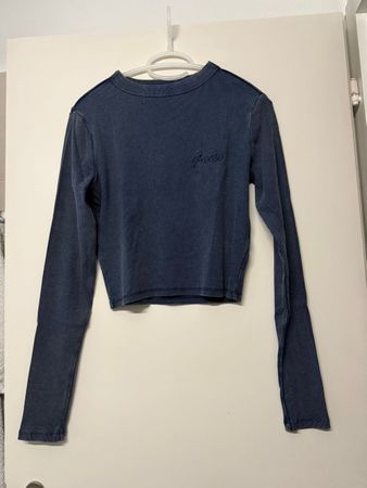 GUESS Langarm Shirt blau