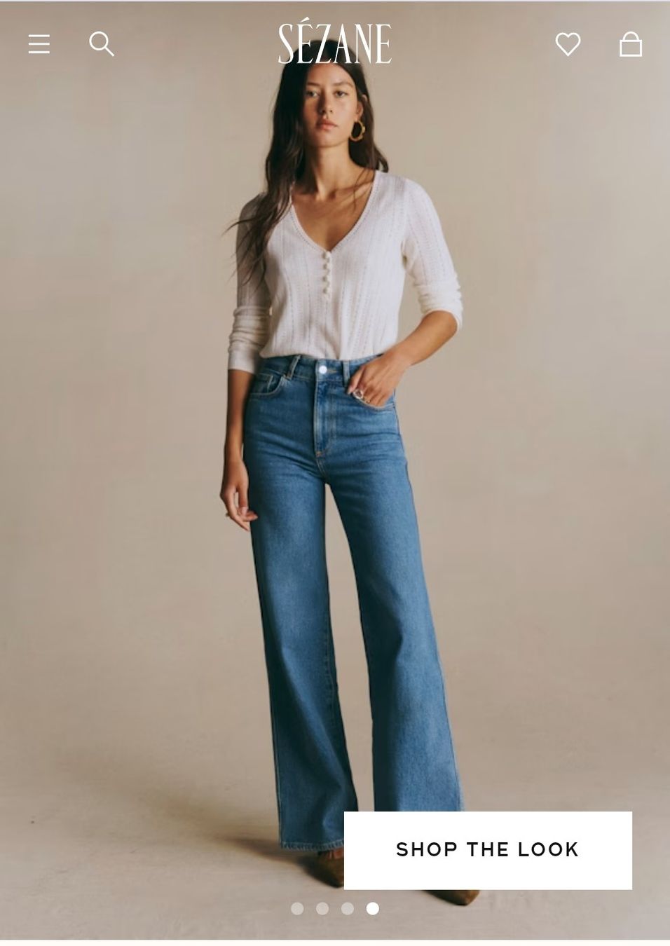 Sezane Maglioni & Felpe: Pullover Tess weiss Sézane – Usato da Münchenwiler venduto da Laurak02 1