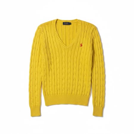 Pull maille torsadée Polo Ralph Lauren Jaune - XS #35