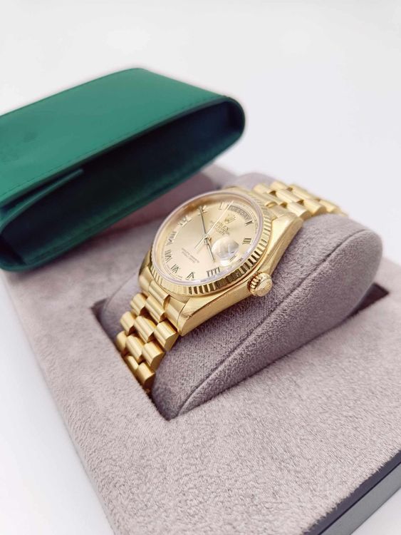 Rolex Orologi: ROLEX  OYSTER PERPETUAL "DAY- DATE" IN 18K GELBGOLD, 36MM – Usato da Luzern venduto da EdiGem 2