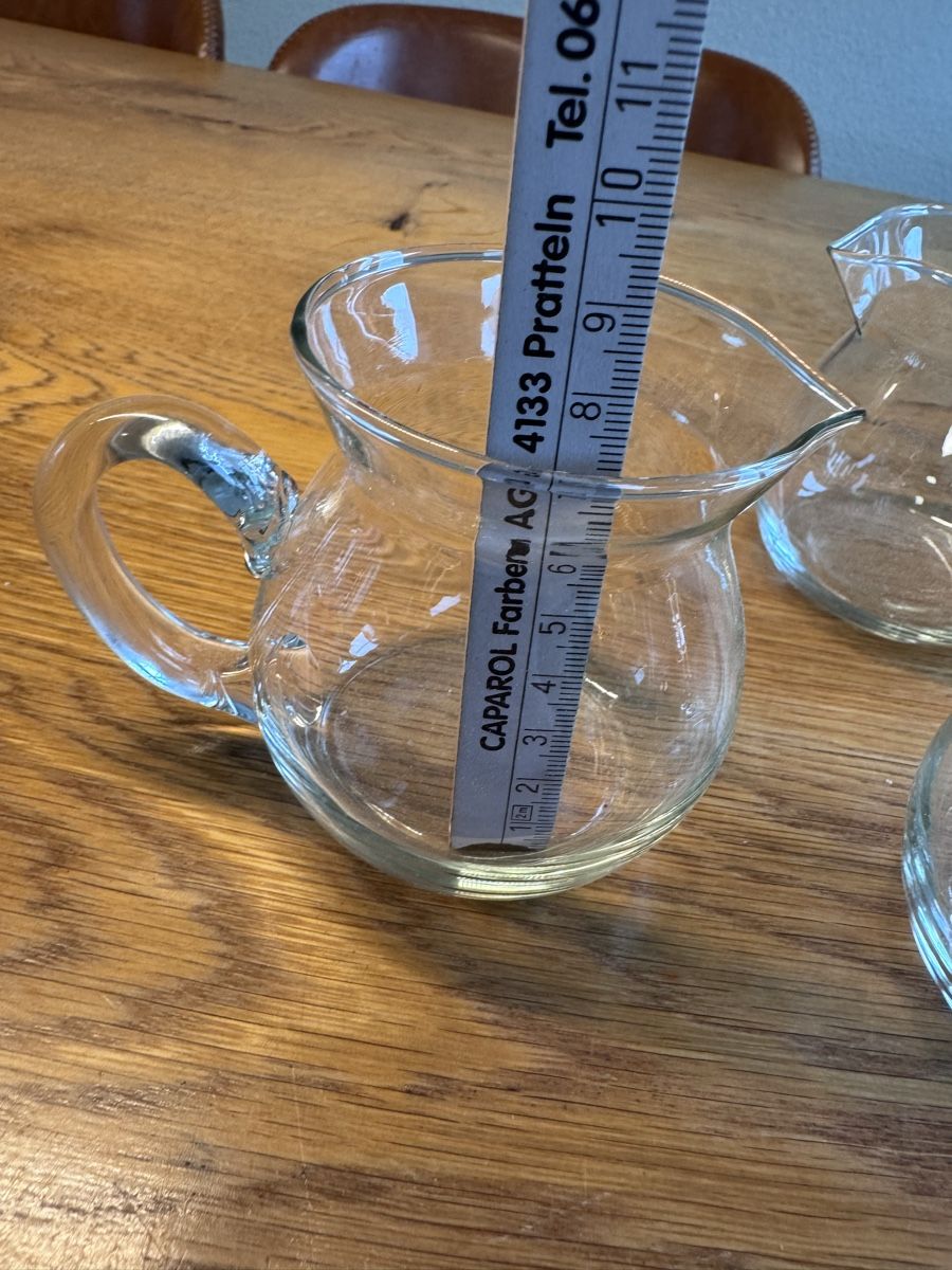Caraffe: 3x Milchkännchen aus Glas – Usato da Niederbüren venduto da Oetschli 6