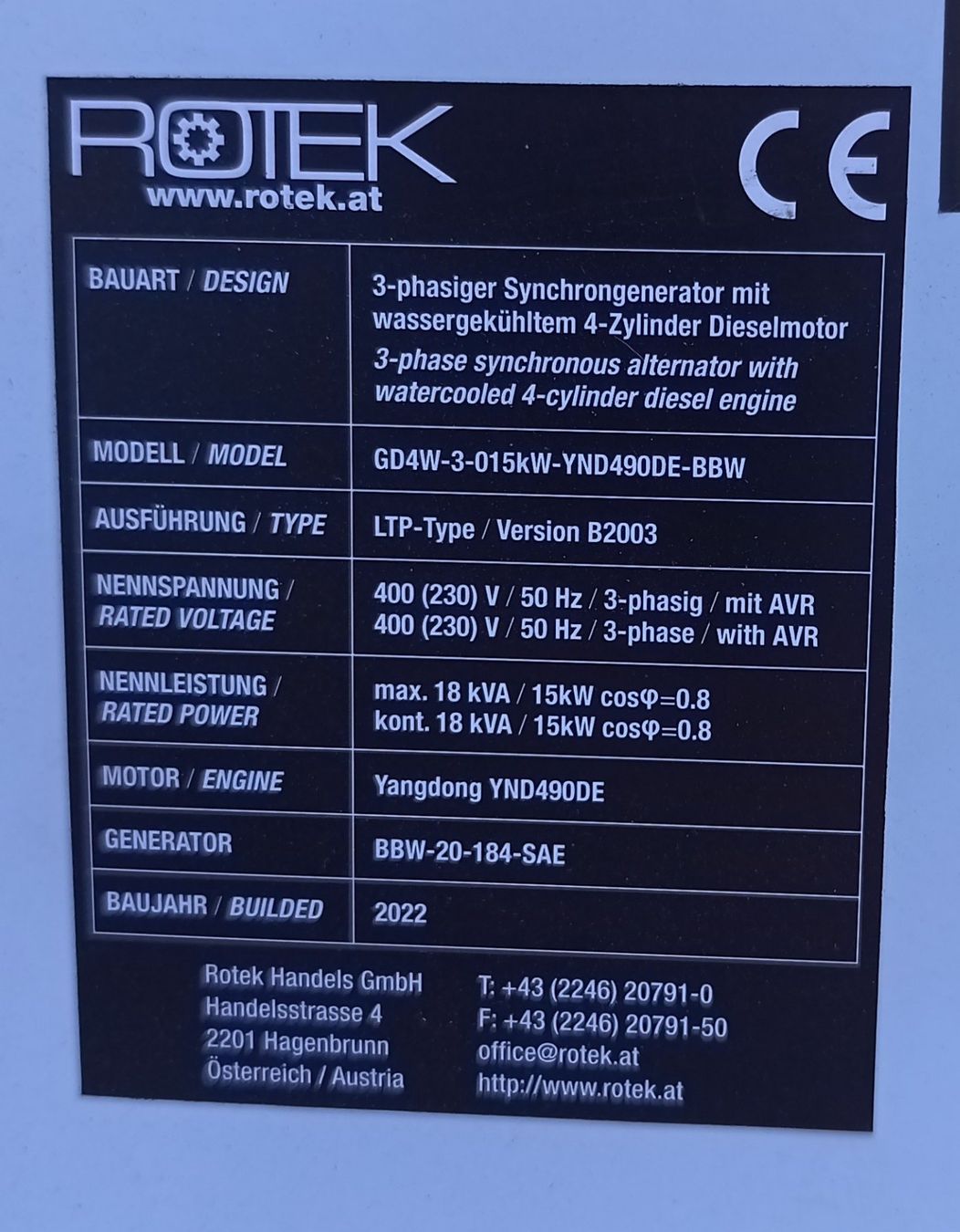 Stromgeneratoren: Notstrom Dieselgenerator  15kW – Gebraucht aus Herbetswil von Peter621 6