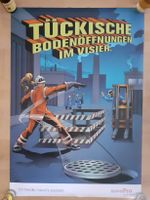 SUVA Tückische Bodenöffnungen im Visier  Originalplakat