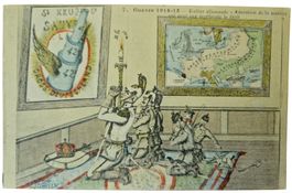 Ansichtskarte 1. Weltkrieg politische Satire