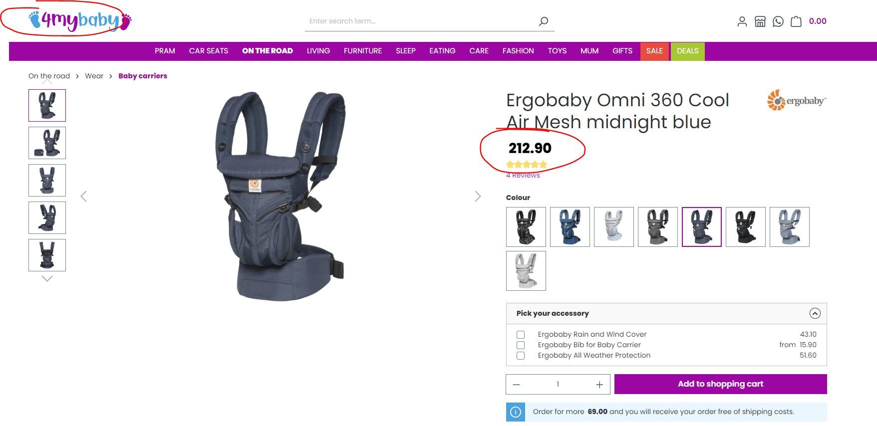 Ergo Baby Marsupi portabebè: ergobaby omni 360 carrier – Usato da Schlieren venduto da Nafsika1 1