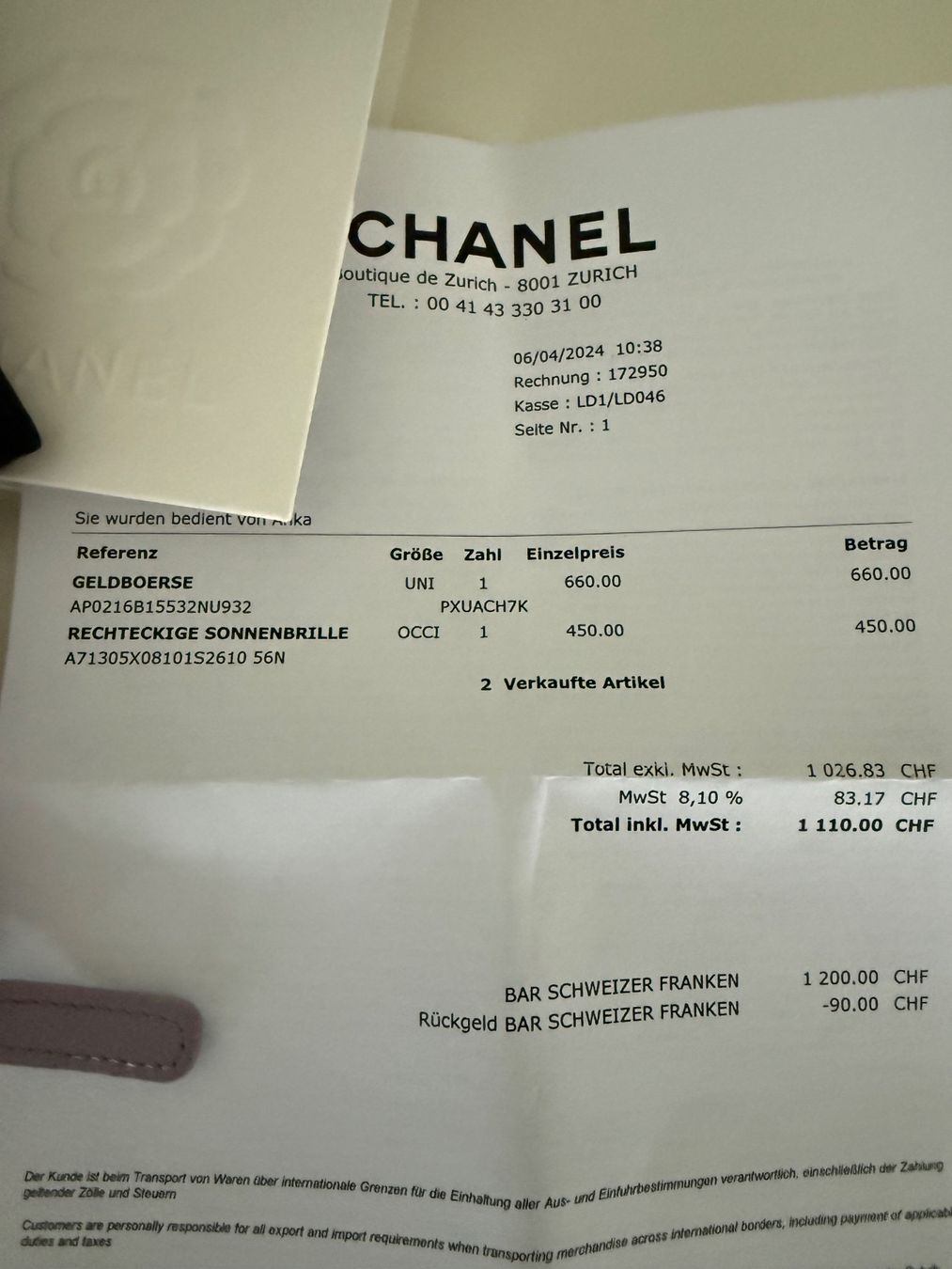 Chanel Portemonnaies: Chanel Geldbörse Fullset – D'occasion à Lutzenberg par Schatzkiste88 4