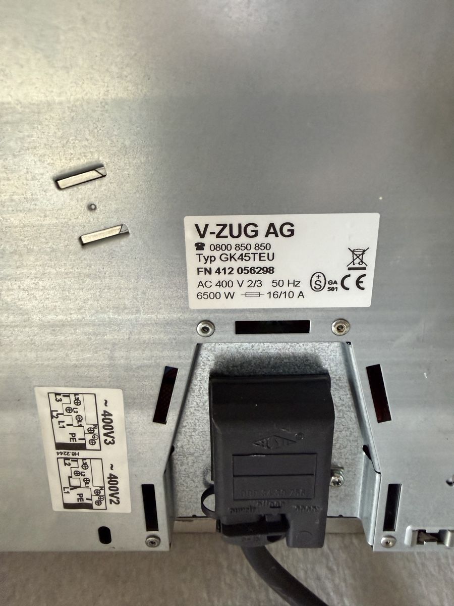 Cuisinières: V-Zug Kochfeld  – D'occasion à Hinwil par and_qw8j 1