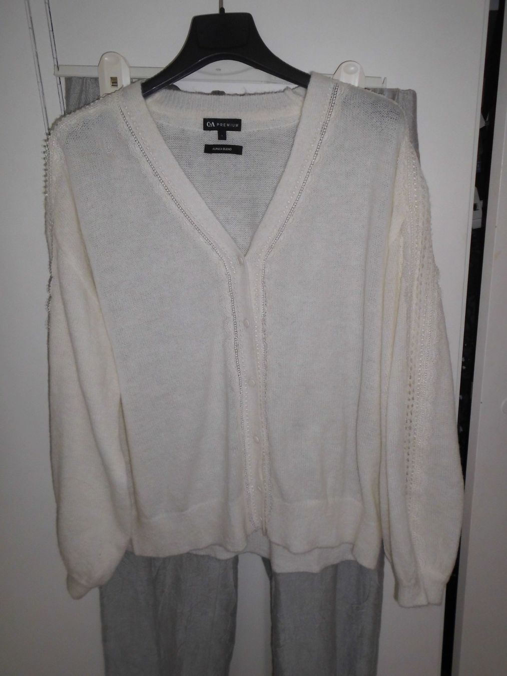 Gilet & Giacche senza maniche: Cardigan blanc T. L – Nuovo (secondo la descrizione) da Marin-Epagnier venduto da Madja