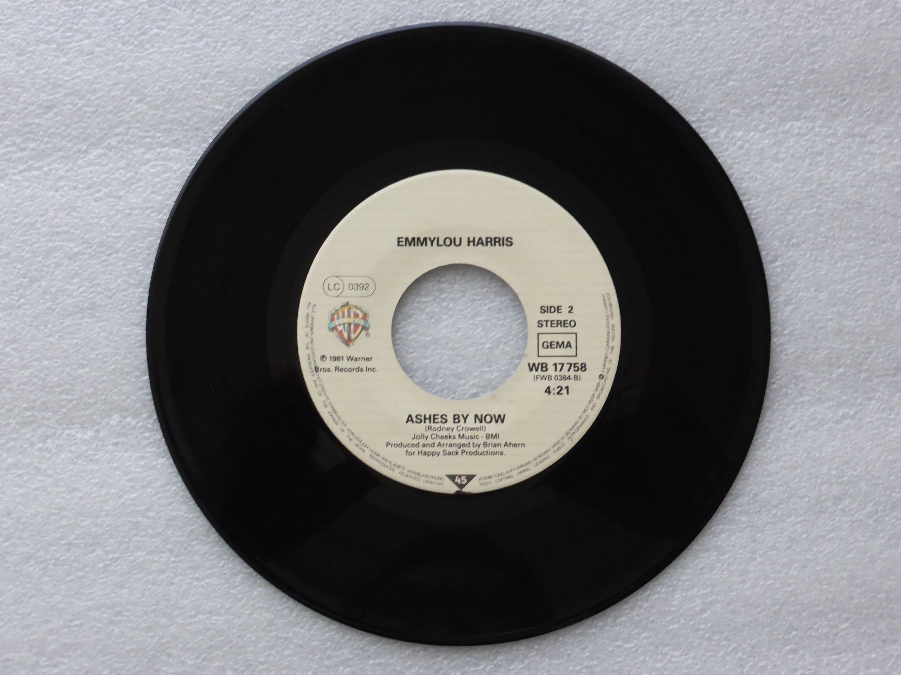 Dischi in vinile: Vinyl Single   EMMYLOU HARRIS – Usato da Küssnacht am Rigi venduto da Mondkinder 2