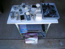 Konvolut Sat-Receiver, Sat-Schüssel und div Sat-Ant-Bauteile