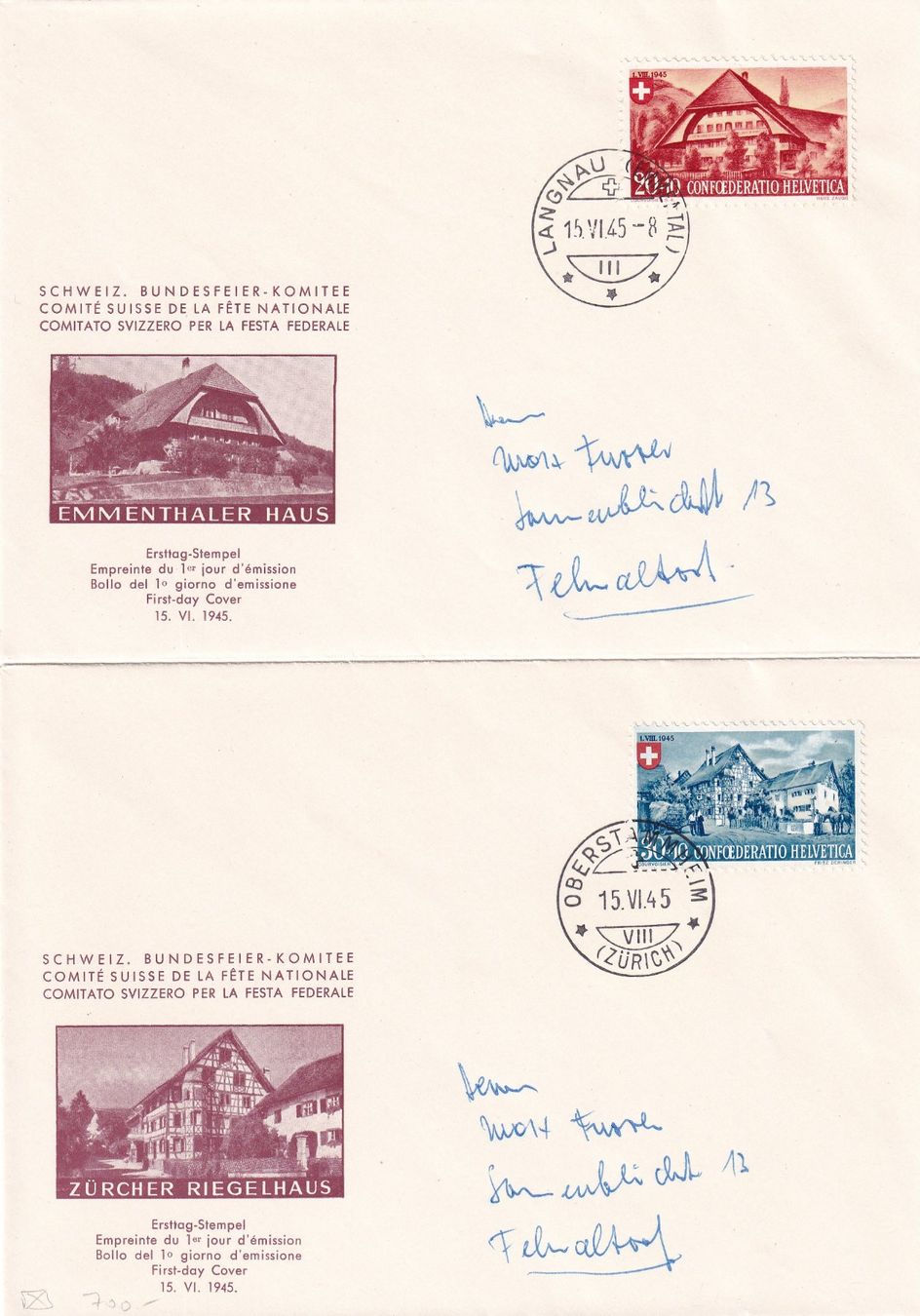Alle Briefmarken: Schweiz - Bundesfeiermarken – Gebraucht aus Birsfelden von chr_yq2g 1