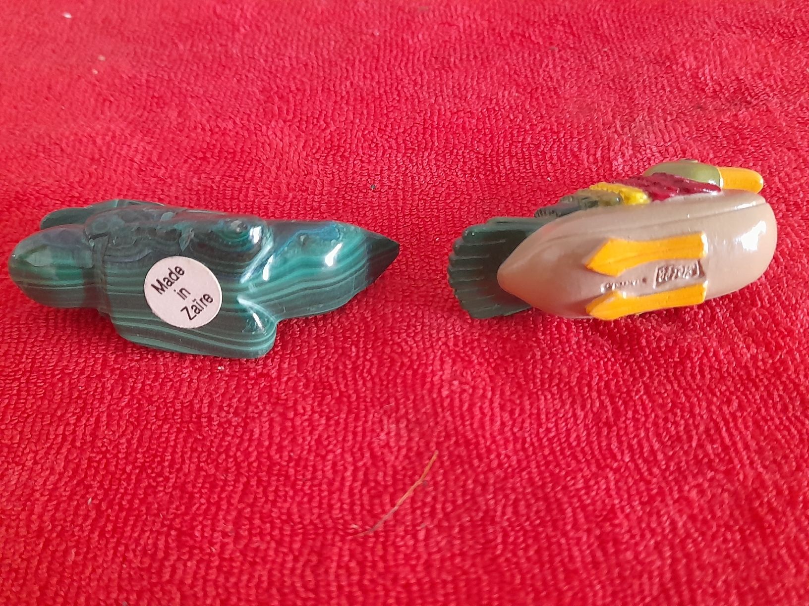 Alle Dekorationen: Dekorative Entenfiguren, Malachit & Resin, Vintage! – Gebraucht aus Winterthur von Ufff512 3