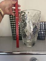 Vase Glas geschliffen