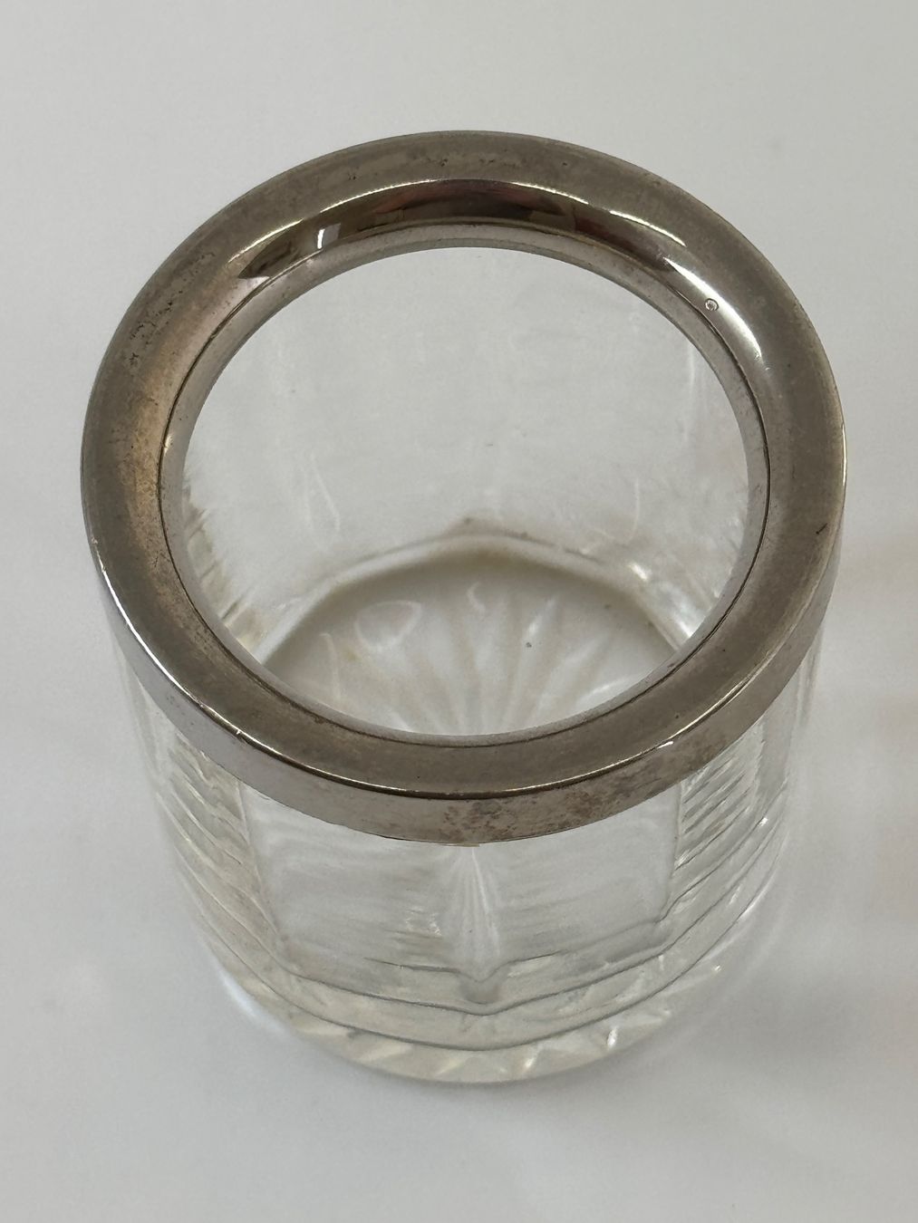 Bicchieri: Glas mit silbernen Rand Behälter Vintage Deko – Usato da Zürich venduto da hansUeli99 2