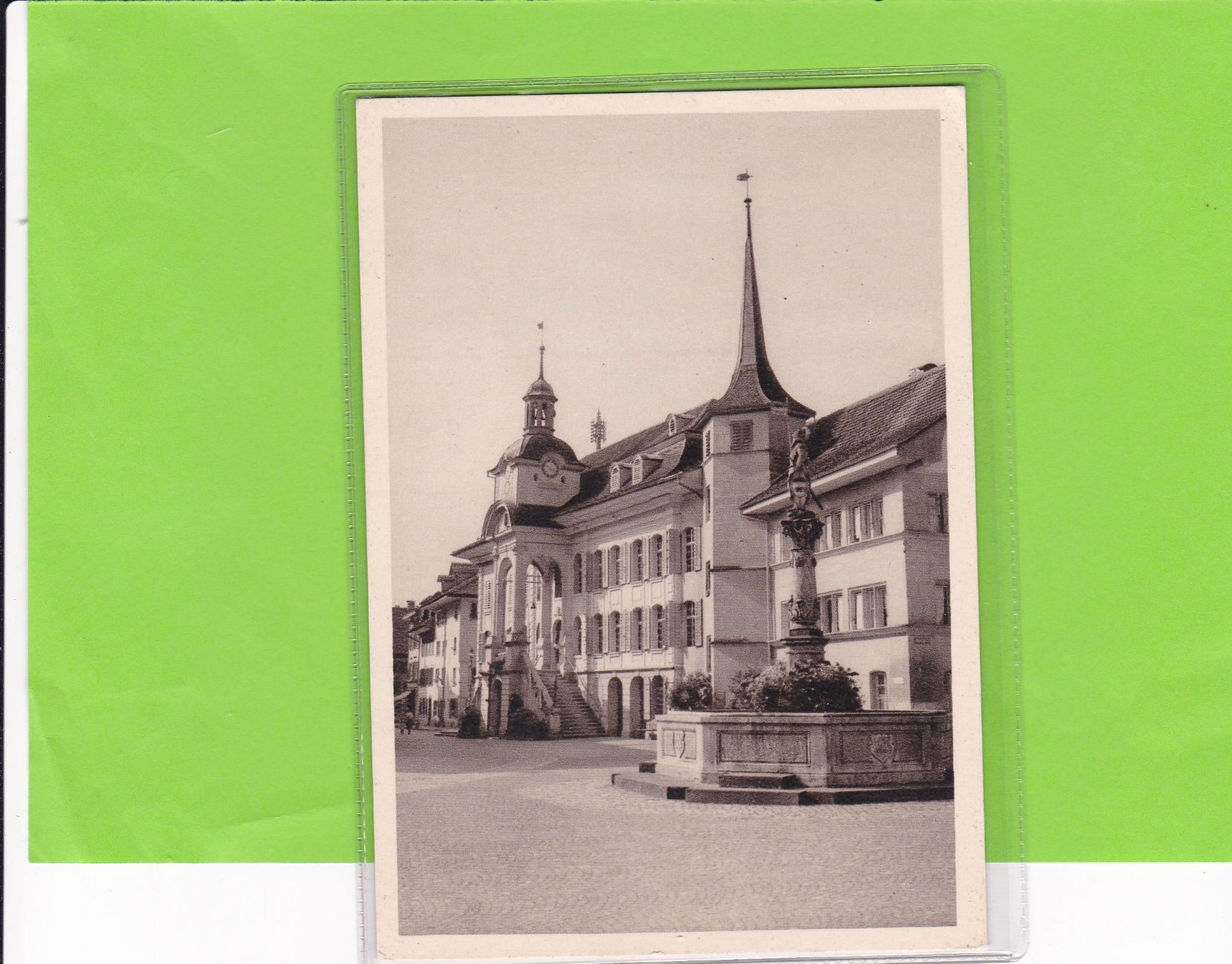Ansichtskarten: Zofingen-Rathausplatz – Gebraucht aus St. Peterzell von neckertal