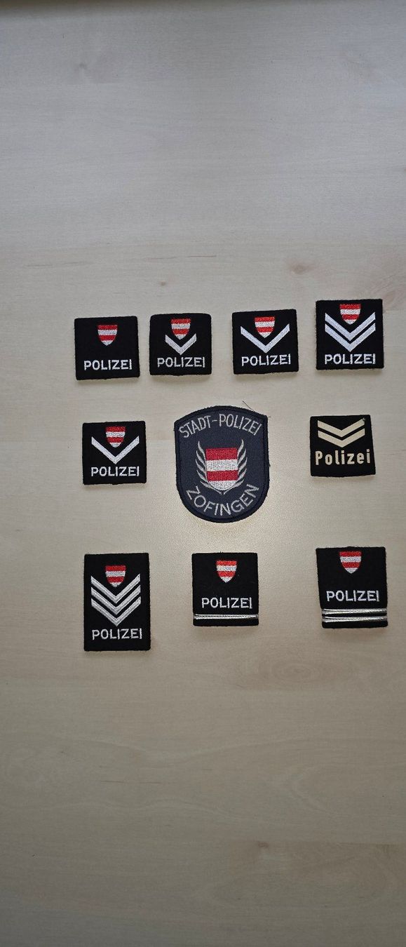 Uniformen: Stadtpolizei Zofingen Patten Abzeichen – Gebraucht aus Aarburg von Se20