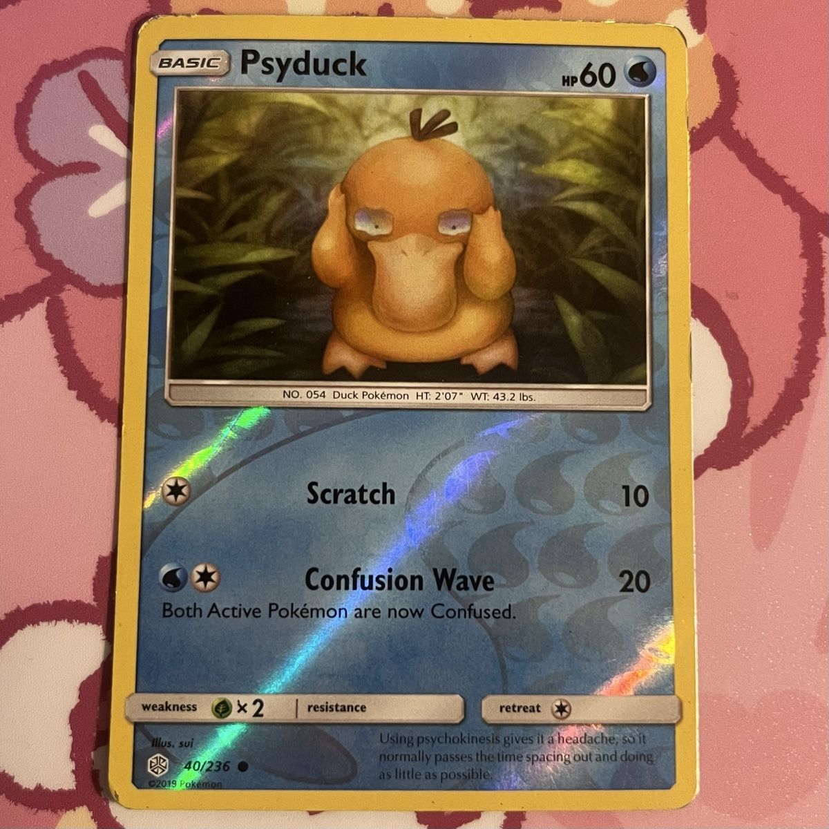 carte-psyduck-40-236-reverse-holo-sun-moon-gebraucht-in-le-grand