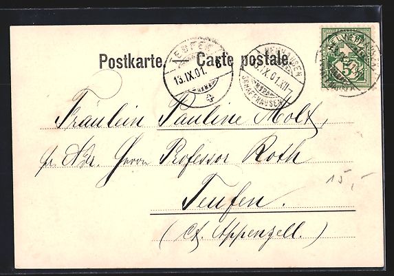 Cartoline postali: Schaffhausen, Szenen von der Centenarfei – Usato da Berlin venduto da bartko-reher 1