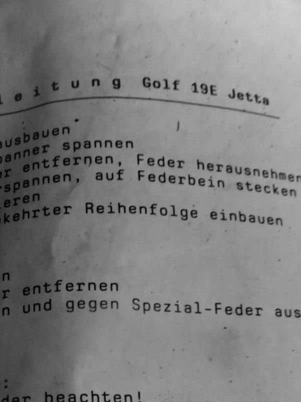 Volkswagen Tutti pezzi di ricambio auto: VW Jetta 🤩  Golf 19 E Federsatz – Nuovo (secondo la descrizione) da Schötz venduto da Vulkan2 5