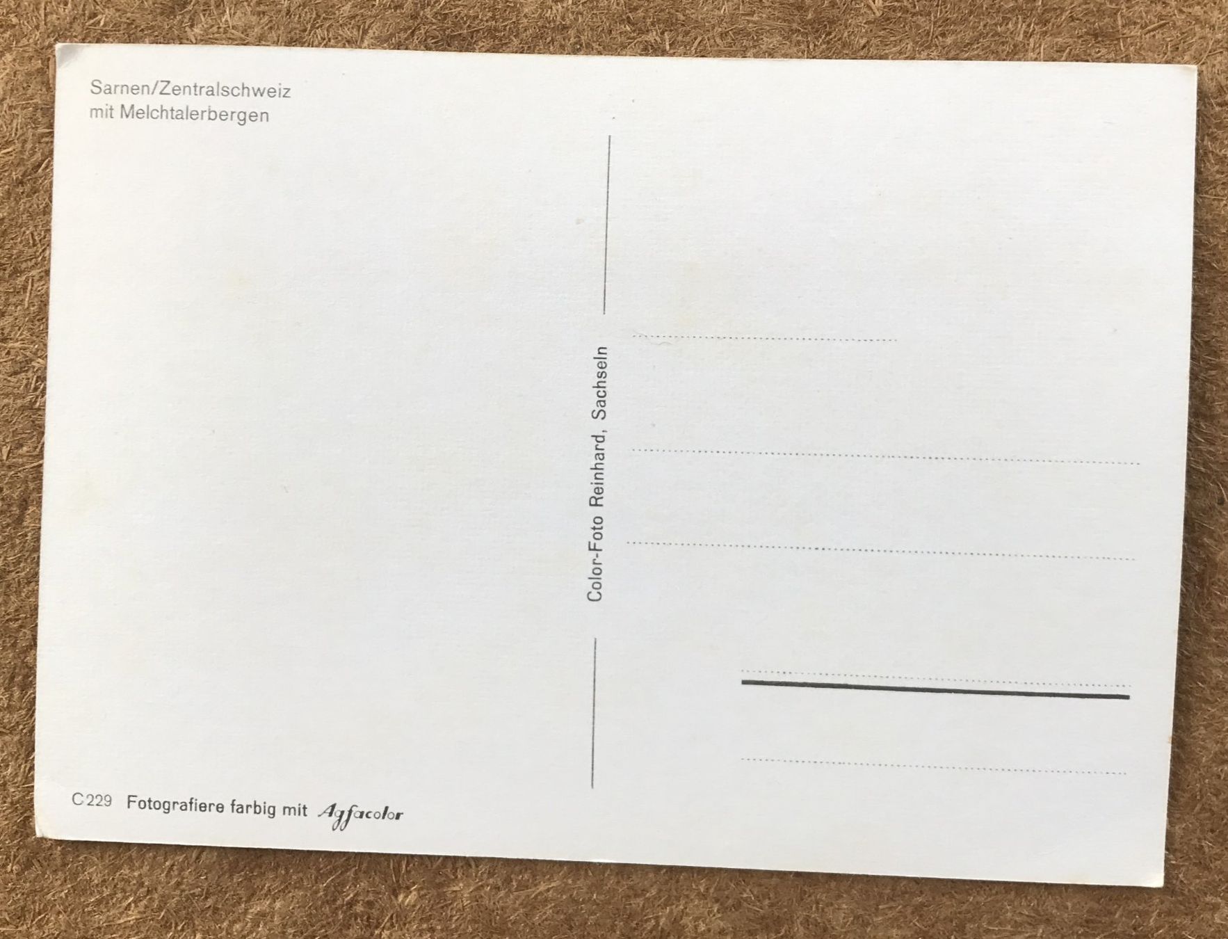 Cartoline postali: ANSICHTSKARTE SARNEN – Usato da Ostermundigen venduto da wini63 1