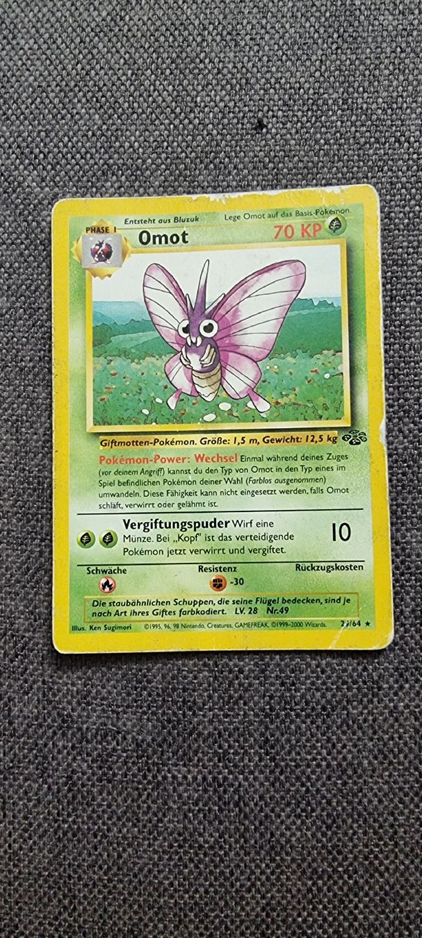 Pokémon Sammelbilder & Trading cards: Pokémon-Karte Omot – Gebraucht aus Schnottwil von