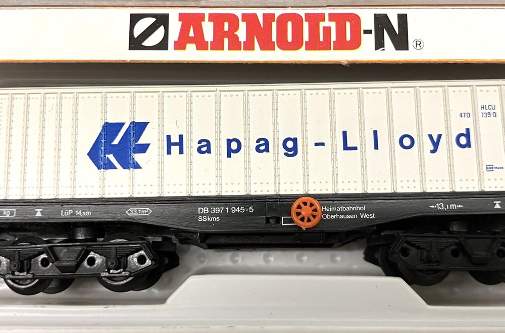 Modelleisenbahnen: Arnold Roco FM N= 2x Containerwagen Hapag-Lloyd - P&O Volvo – Neu (gemäss Beschreibung) aus Thun von retoolinoo 2