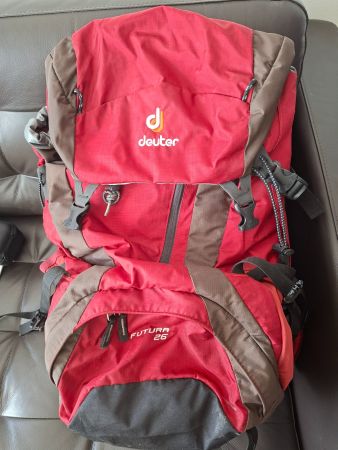 Wanderrucksack Deuter Futura 26 rot gebraucht