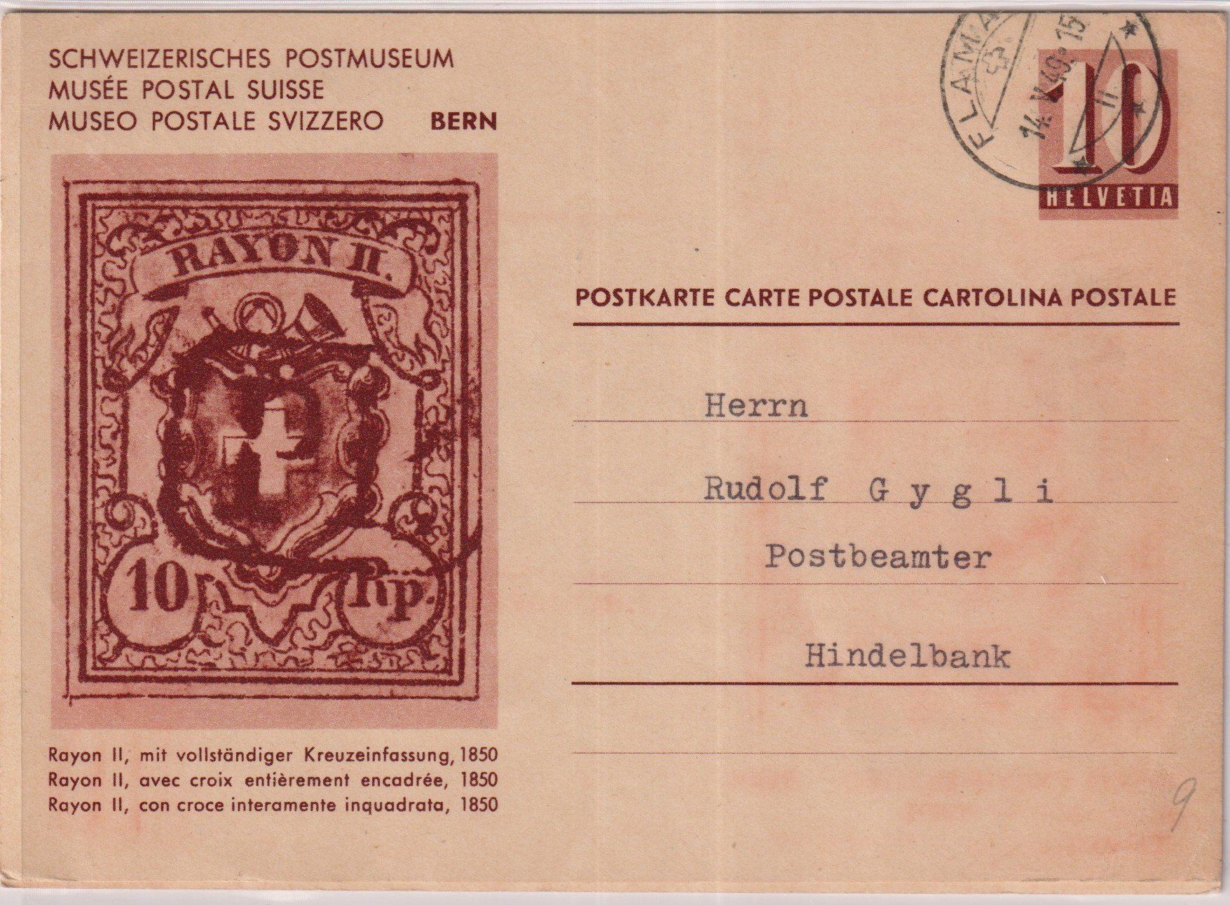 Tutti i francobolli: 8 Postkarten Schweizerische Postmuseum, sehe Scan – Usato da Claro venduto da Chanty7 6