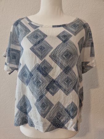 Sommerliche Bluse mit Muster, Grösse XS/S Top Zustand!