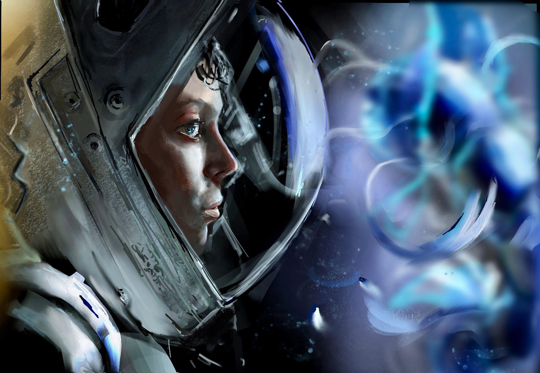 Peintures: Deep-space encounter 75x50 – D'occasion à Leysin par DigitalDealRicky