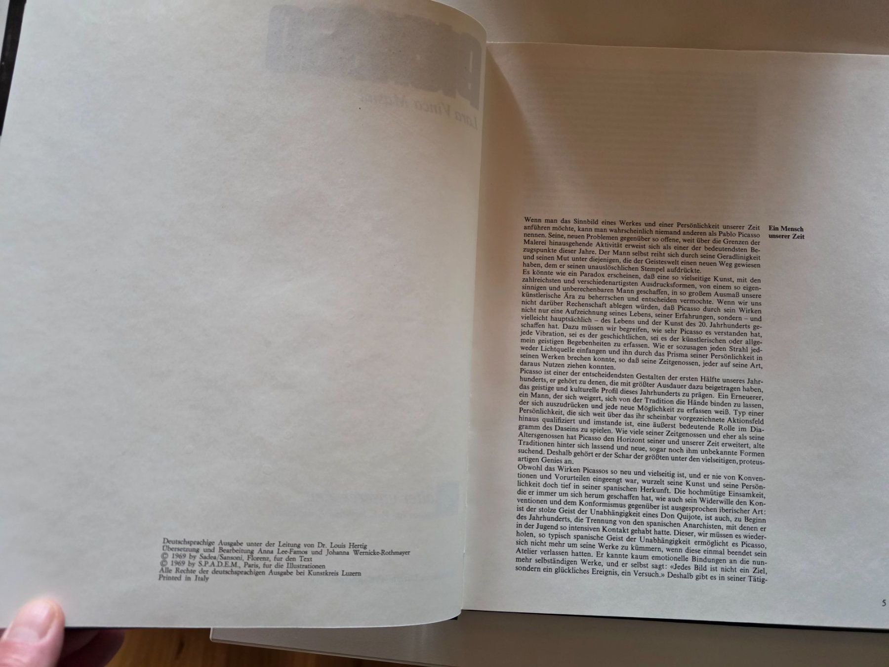Libri: Pablo Picasso - Gestalter unserer Zeit - 1969 – Usato da Walterswil BE venduto da Lonitti 6
