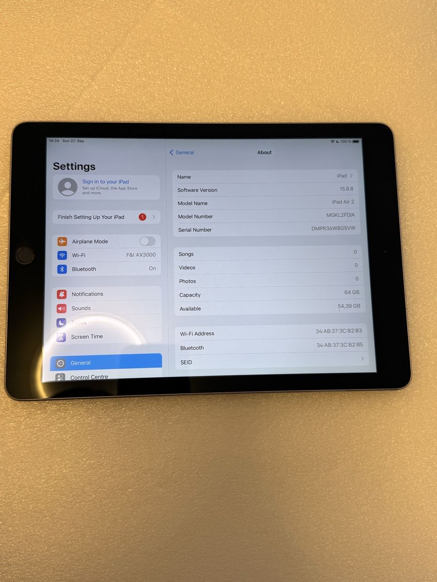 Apple Tablet PC: iPad Air 2 – Usato da Einigen venduto da iva_86t8 2