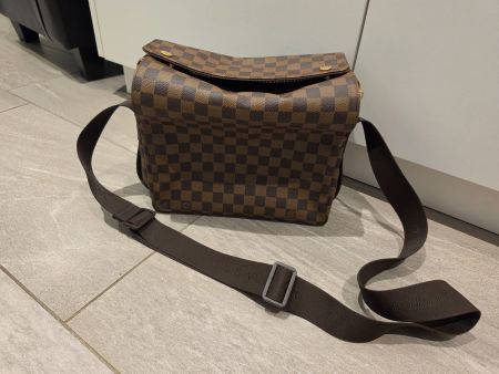 Tasche Louis Vuitton Damier Canvas Umhängetasche braun