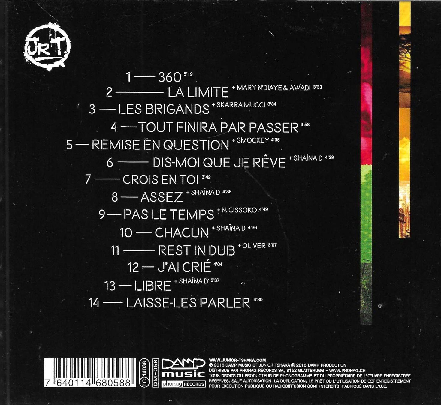 CD: Junior Tshaka CD Digipack - 360 – Usato da Savagnier venduto da Ne2065 1