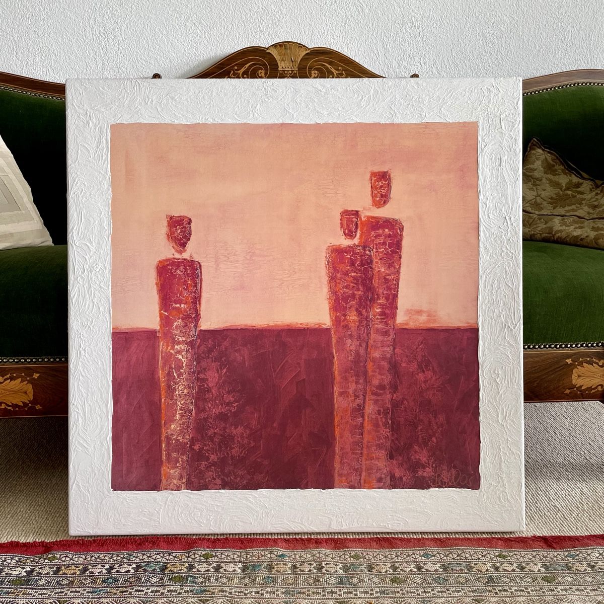 Gemälde: Abstract print from Ines Kollar on wooden frame – Gebraucht aus Küsnacht ZH von Zubli 1