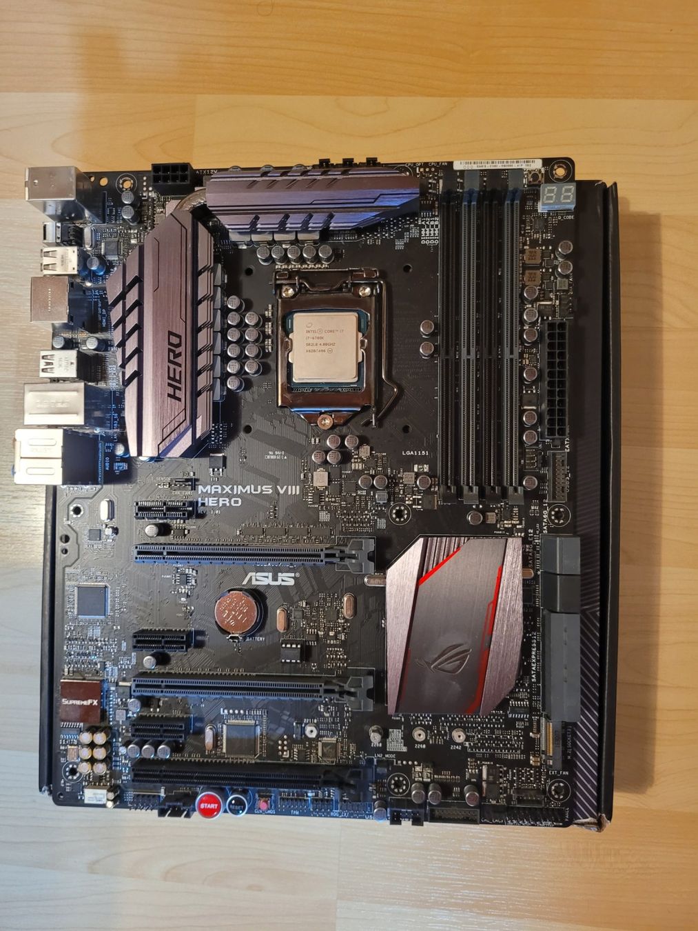 Schede madri: i7-6700K CPU + ASUS MAXIMUS VIII HERO Mainboard – Usato da Bronschhofen venduto da gab_8ycy