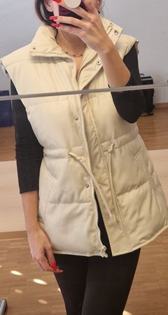 Gilet sans manches beige zebra taille S/M